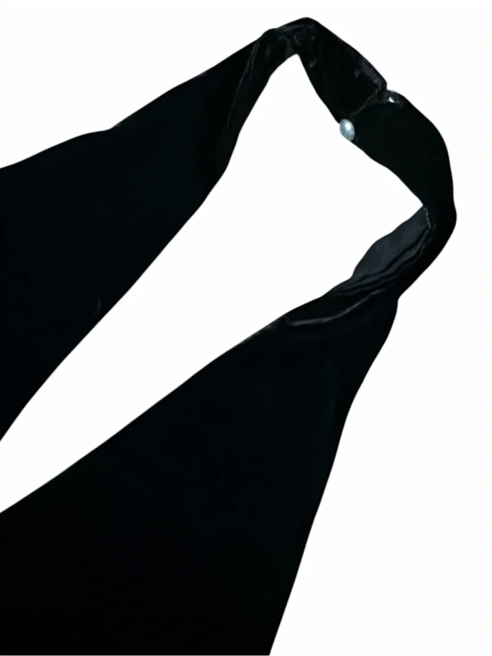 FREE PEOPLE Black Backless Halter Velvet Top - Picture 4 of 7
